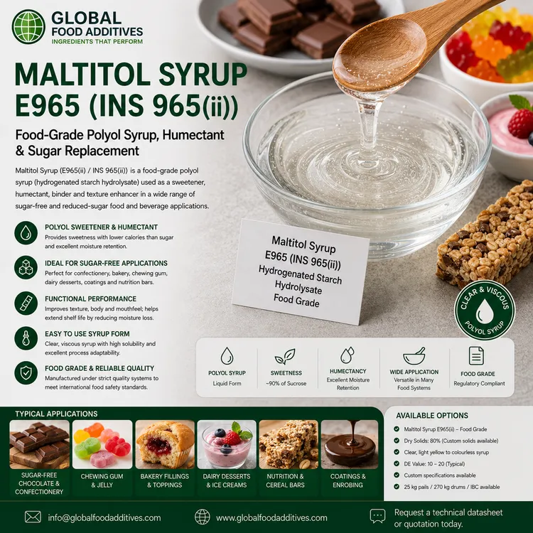 Maltitol Syrup food additive food additive ingredient illustration