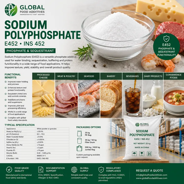 Sodium Polyphosphate food additive food additive ingredient illustration